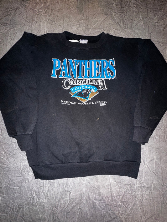 Vintage 1993 Carolina Panthers Football NFL Spectator Sportswear Crewneck Charlotte NC Size Large