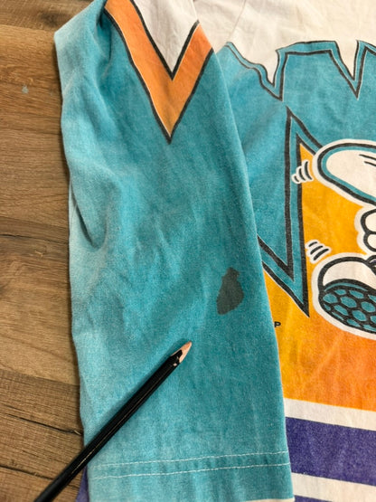 1995 Charlotte Hornets Long Sleeve V-Neck Sportonics Shirt Medium