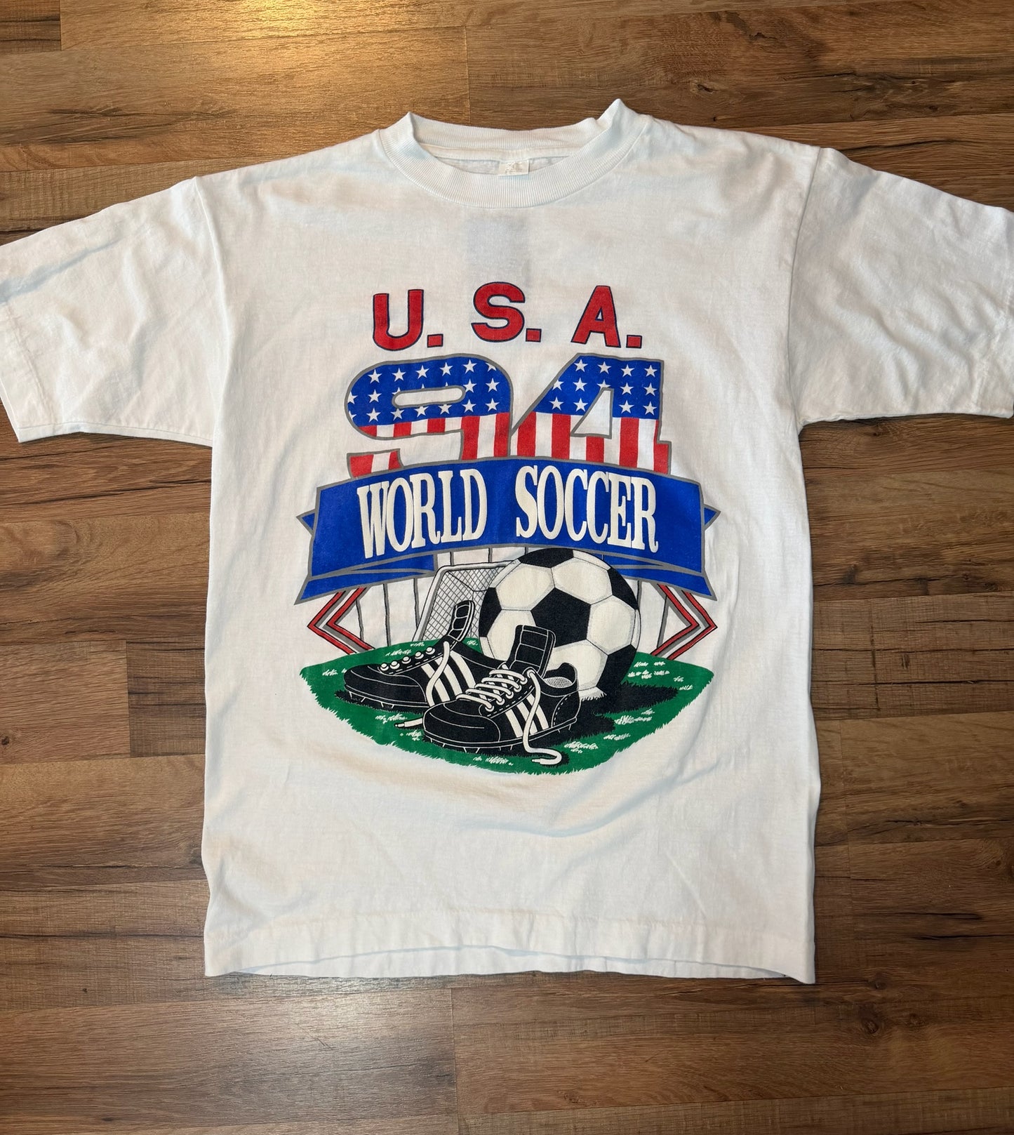 1994 USA FIFA World Cup Soccer Tshirt, Size L