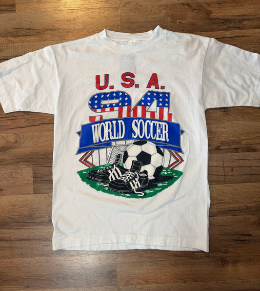 1994 USA FIFA World Cup Soccer Tshirt, Size L