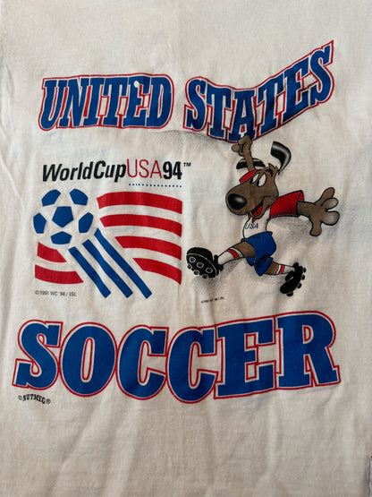Striker 1994 FIFA World Cup Soccer Nutmeg Tshirt, Size Youth Small