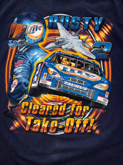 2003 Rusty Wallace Licensed to Fly NASCAR Large Navy