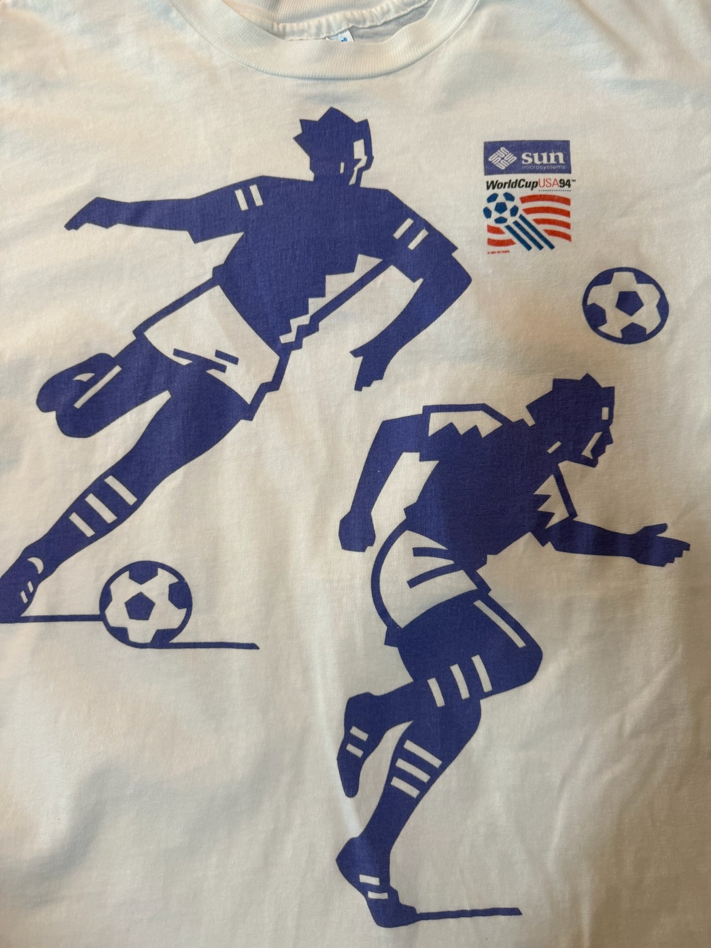 VTG 1994 USA World Cup USA Sun Mirco Promo Front & Back TShirt, Size XL