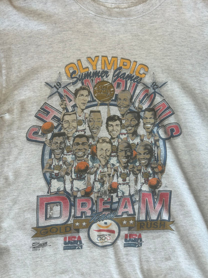 1992 USA Dream Team Caricature Tshirt, Size M