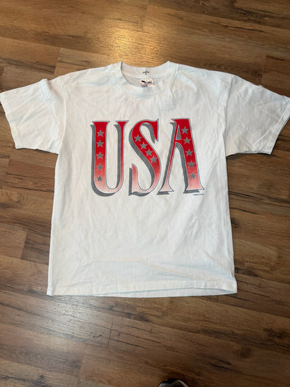 Vintage USA Stars Stripes Tshirt, Size L