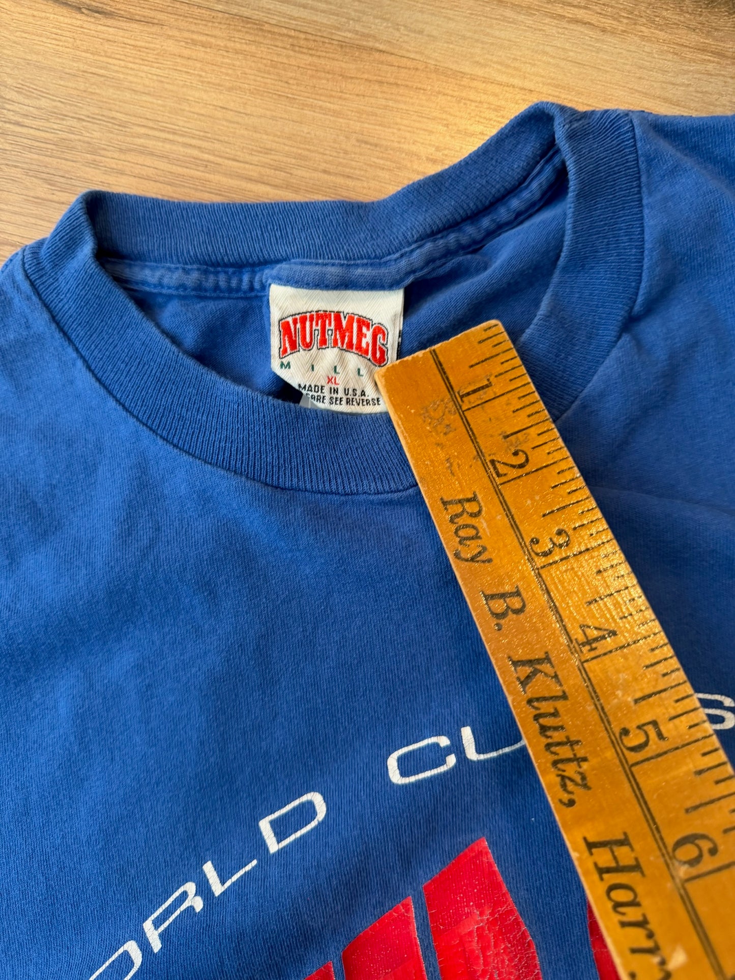United States 1994 FIFA World Cup Soccer Tshirt, Size XL (062)