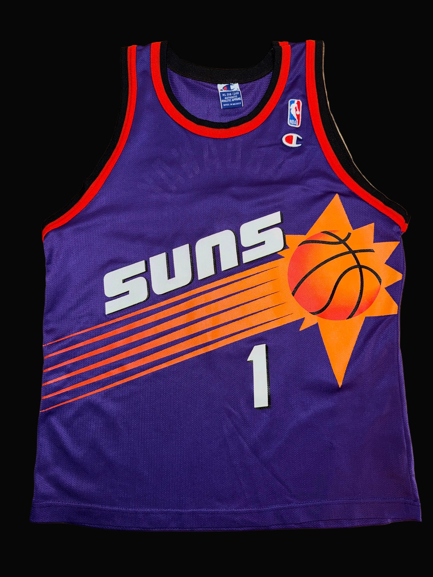Champion Penny Hardaway Phoenix Suns #1 Jersey Medium Purple