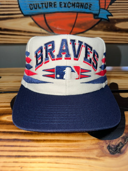 Logo Athletic Atlanta Braves Diamond Cut 80/20 SnapBack Hat