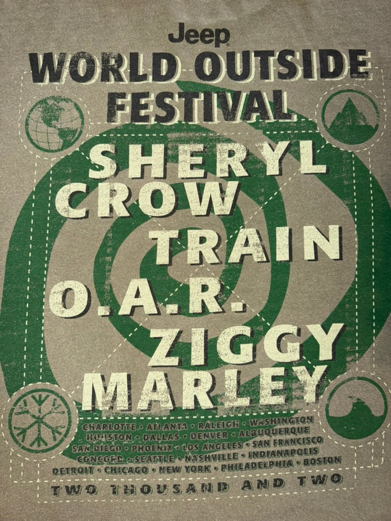 2002 World Outside Festival Jeep Music Festival XL Green
