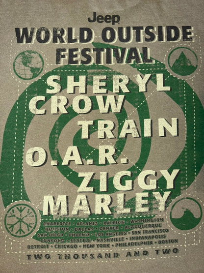 2002 World Outside Festival Jeep Music Festival XL Green
