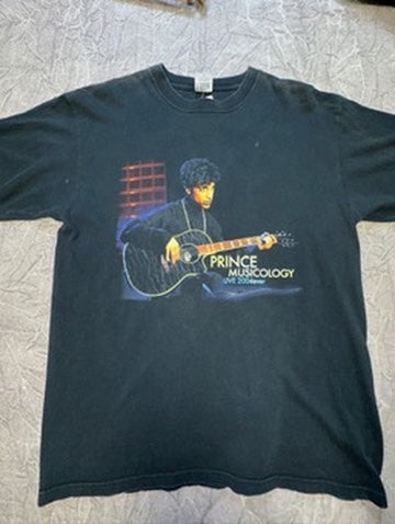 Vintage Prince Musicology Live 2004Ever Front Back Tour Back Large