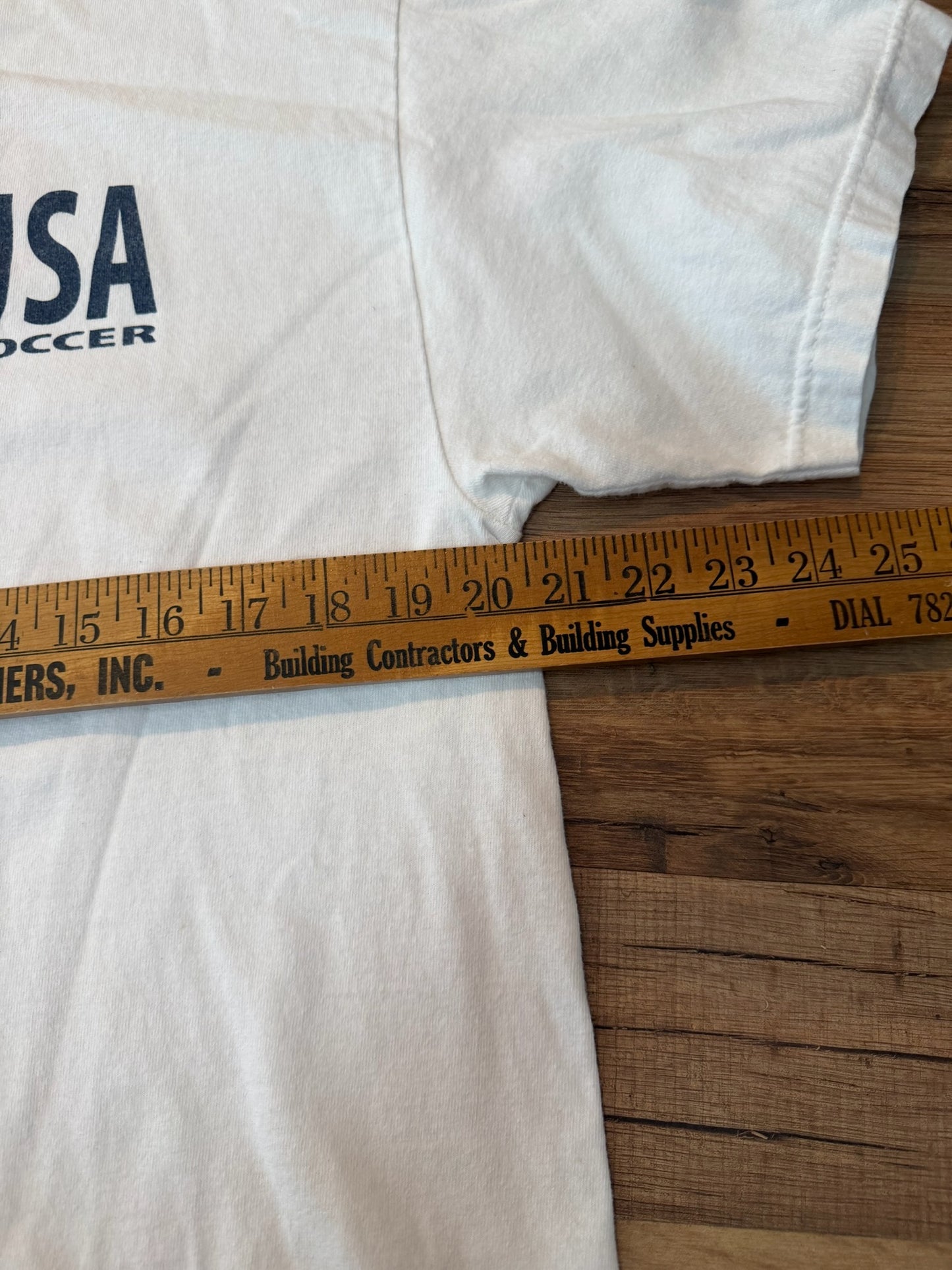 USA Soccer Wrap Around Tshirt, Size L