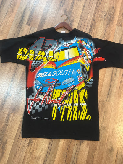 1998 NASCAR Joe Nemechek AOP Tshirt, Size L