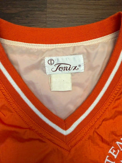 Vintage University of Tennessee Volunteers Embroidered Windbreaker Size XL Orange Nylon