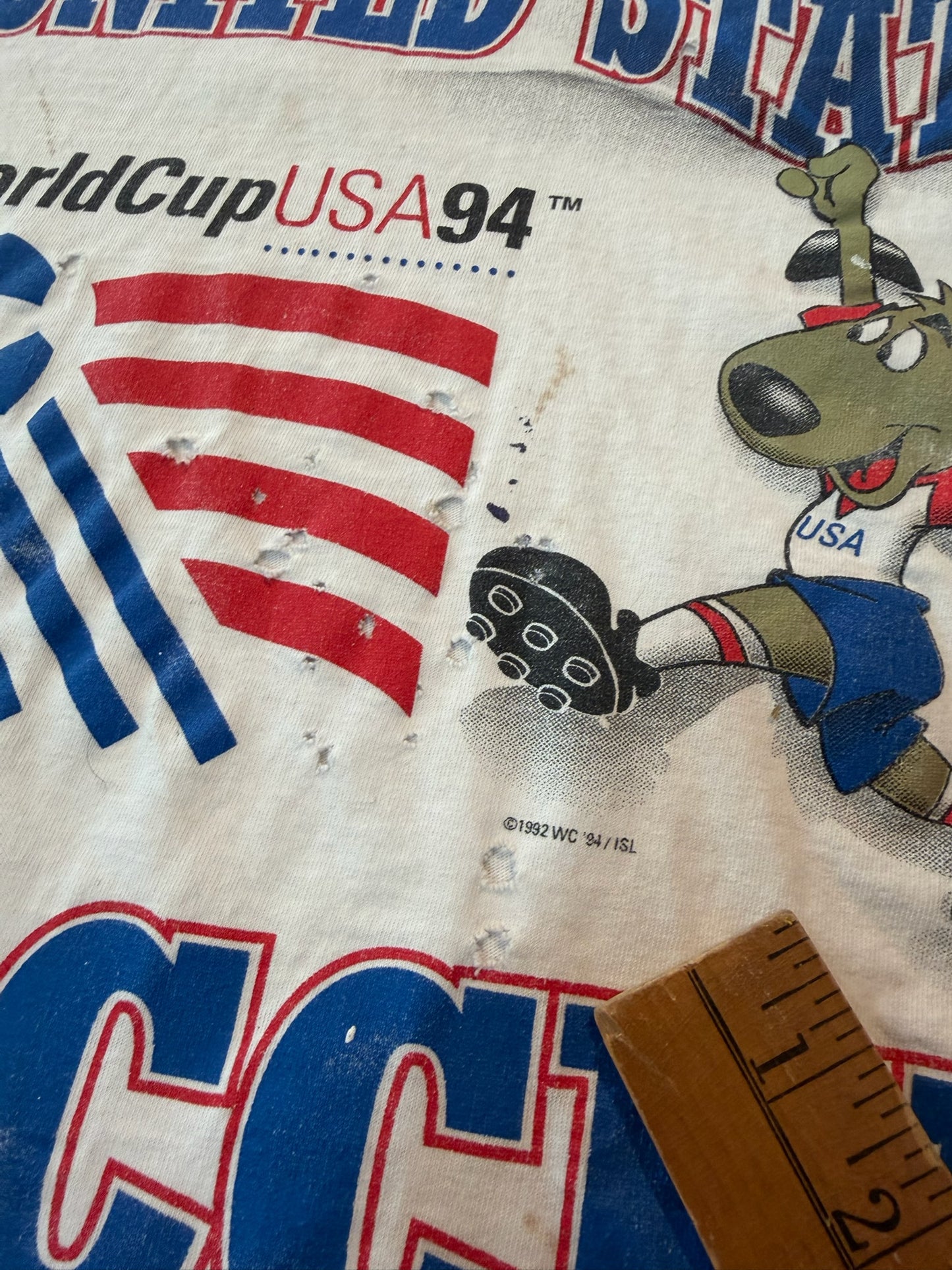 Nutmeg 1994 FIFA World Cup Soccer Tshirt, Size XL