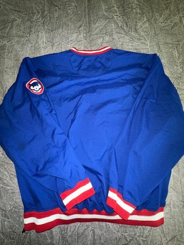 Y2K Chicago Cubs Nike Spellout Windbreaker Size XL Cooperstown Collection MLB Baseball