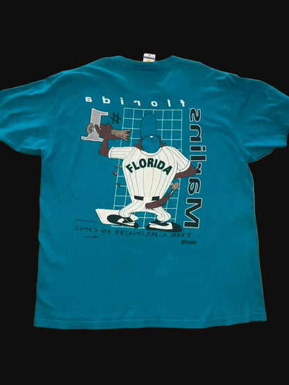 1993 Florida Marlins Taz MLB Artex Baseball XL Blue