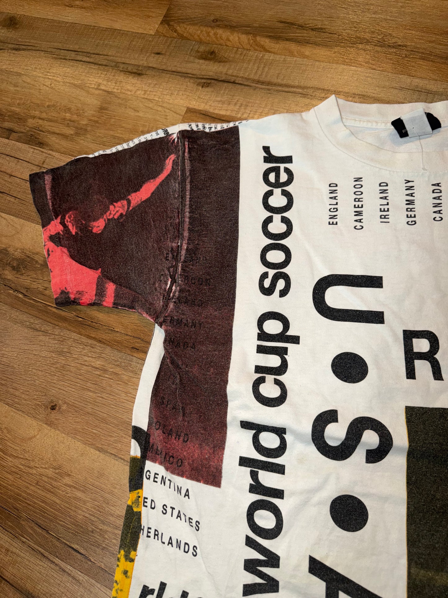 1994 FIFA World Cup Soccer USA AOP Tshirt, Size L