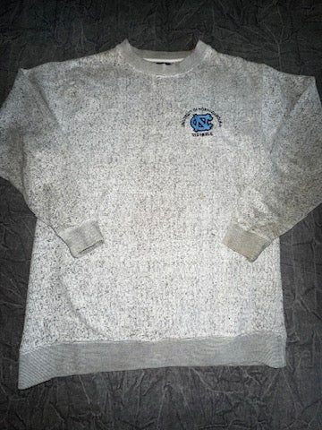 Vintage University of North Carolina UNC Tar Heels Crewneck Size Small Heather Grey Chapel Hill