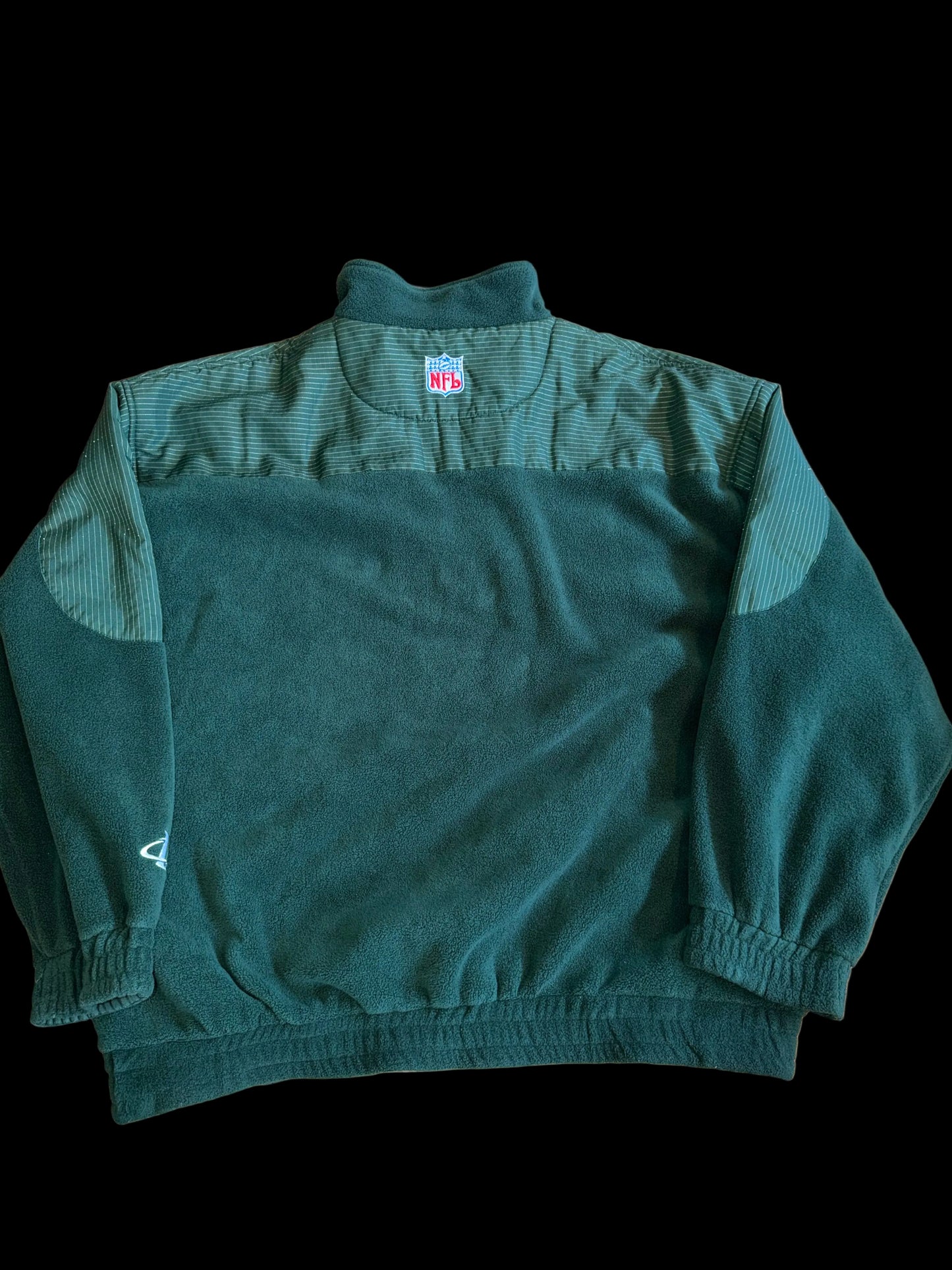 New York Jets Fleece 1/4 Quarter Zip Fleece Logo Athletic NFL Pro Line XXL Green