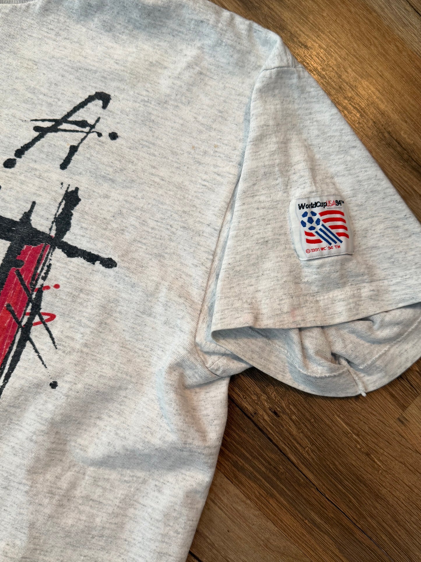 USA 1994 FIFA World Cup Flag Soccer Tshirt, Size Large