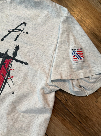 USA 1994 FIFA World Cup Flag Soccer Tshirt, Size Large