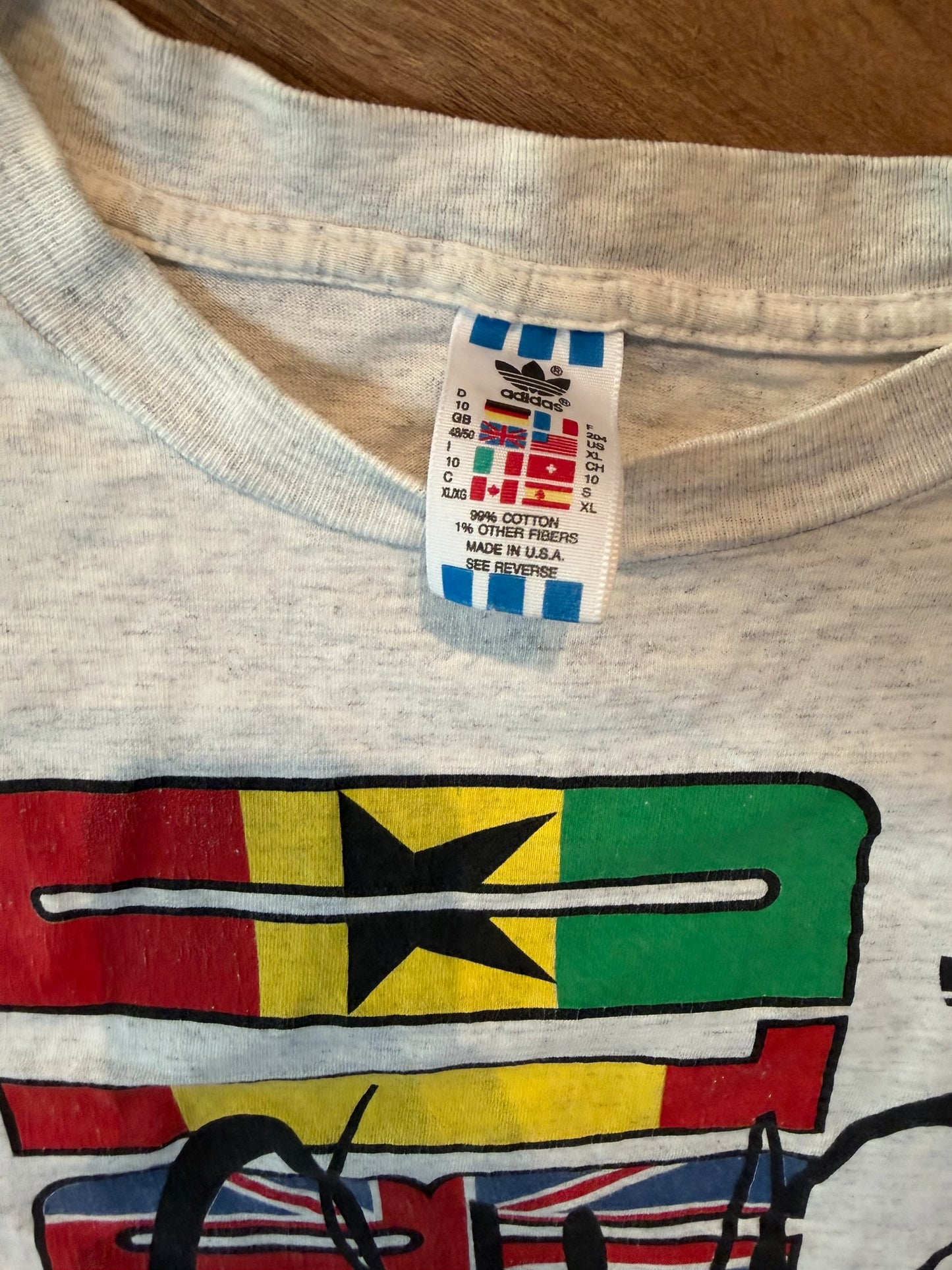Vintage Adidas 1994 FIFA World Cup Soccer Tshirt, Size XL