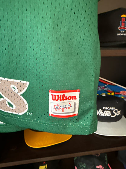 Vintage 80s Wilson Philadelphia Eagles Kelly Green Mesh NFL Football Jersey XL