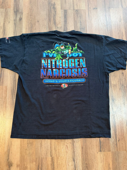 Amphibious Outfitters Nitrogen Narcosis Flordia Diving Humor XXL Black