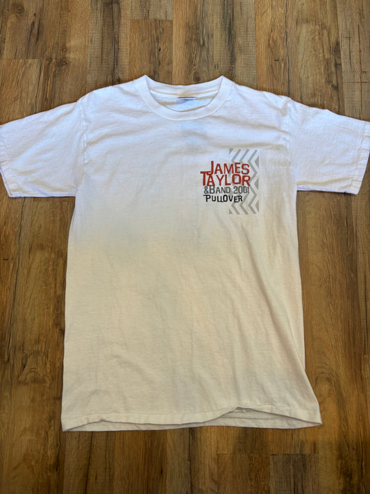 2000s James Taylor & Band 2001 Pullover Tour TShirt Single Stitch, Size Medium
