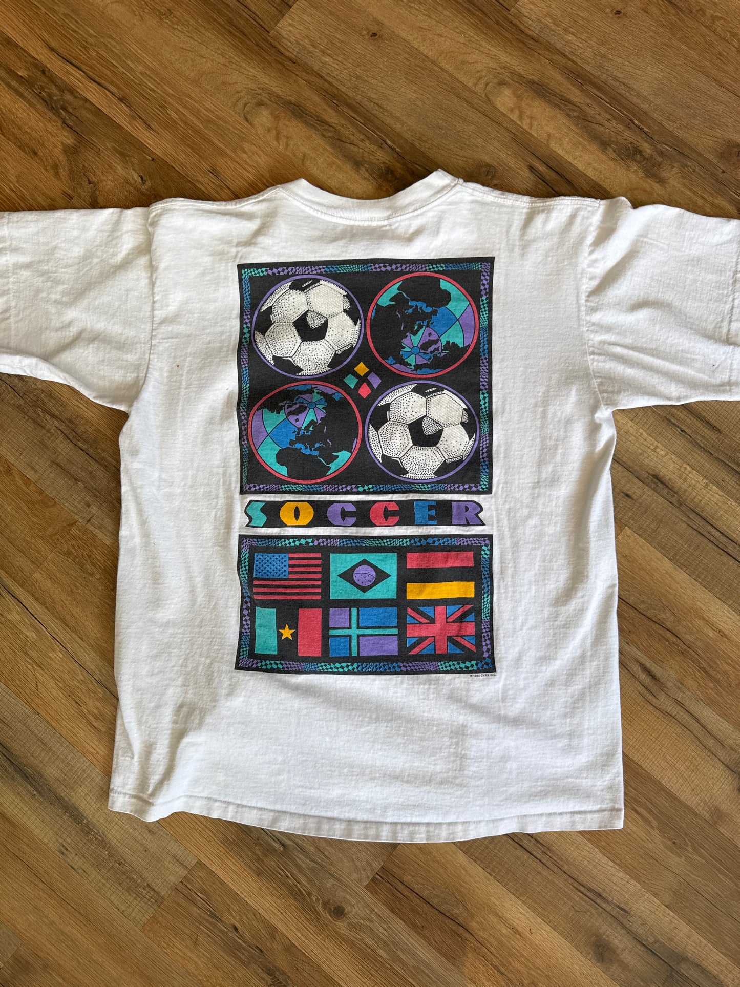 CYRK 1993 FIFA World Soccer History Shirt, Size Large