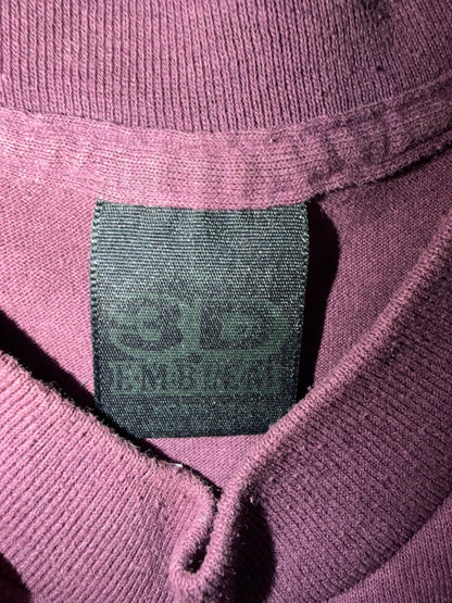 1992 3D Emblem Nature Biker Survivors Harley Tee Large Purple