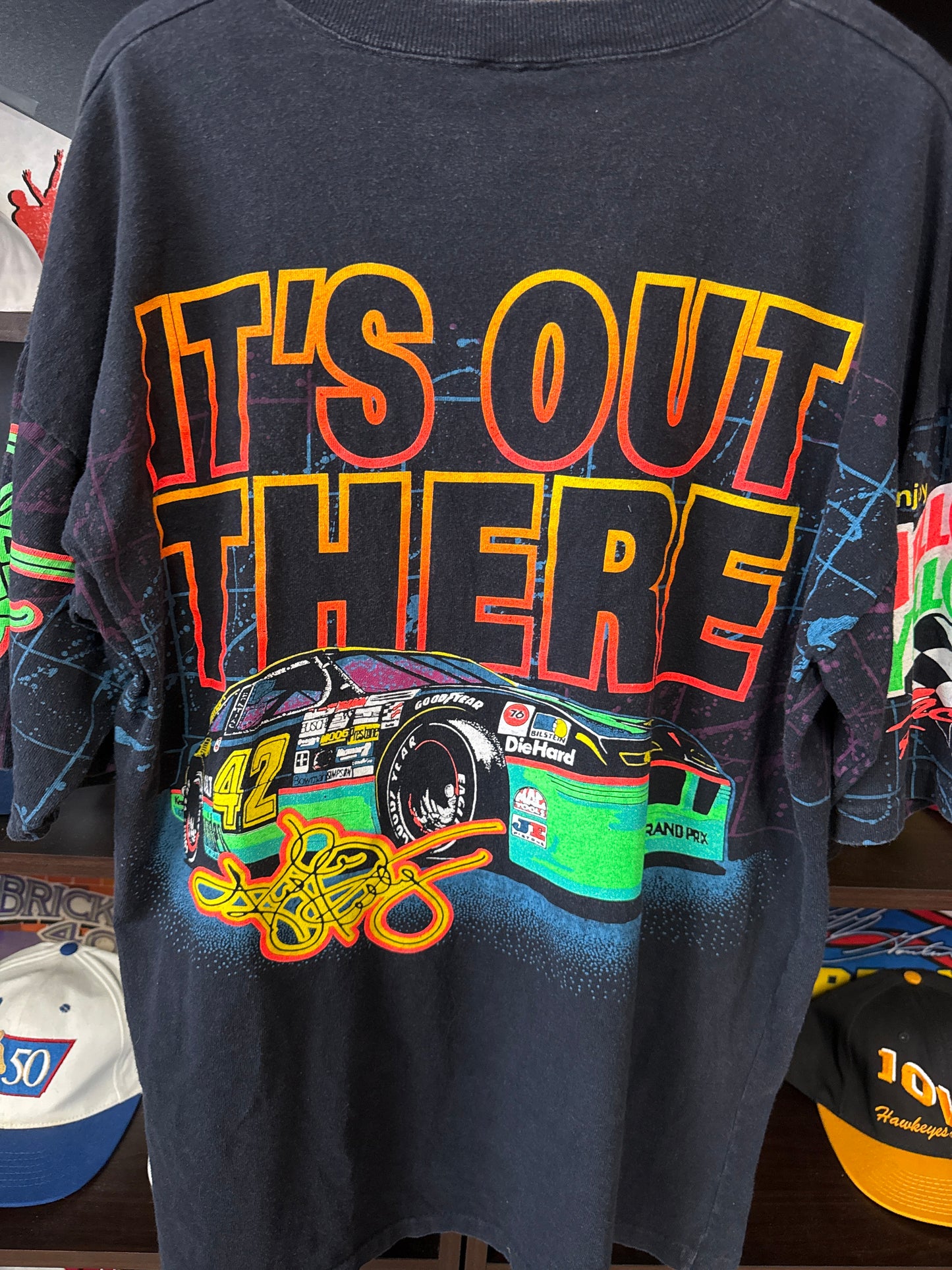 1993 Kyle Petty Mello Yellow NASCAR AOP, Size XL