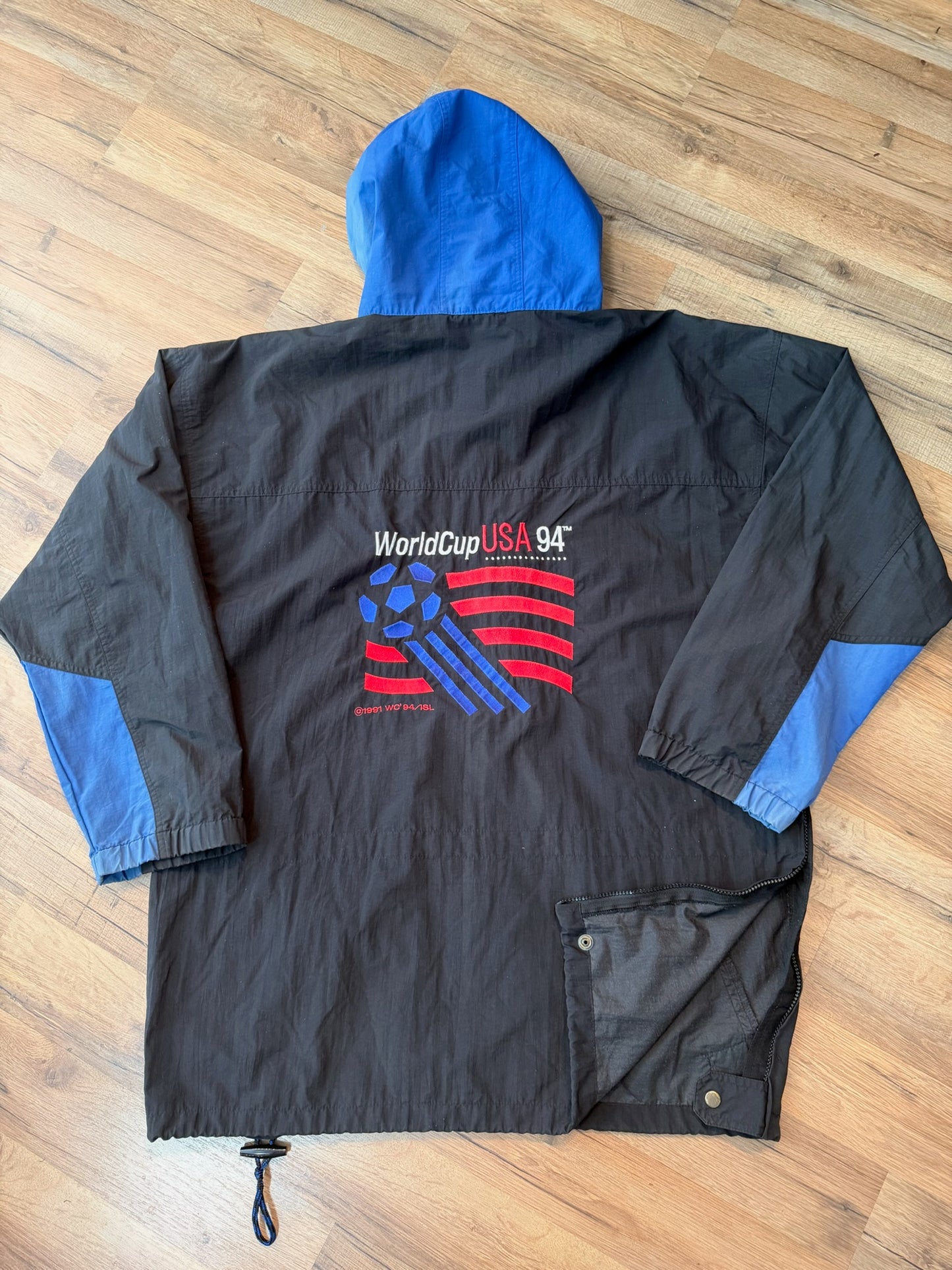 The Game World Cup 1994 USA Print Promo Parka Windbreaker,  Size XL