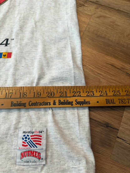 Final Draw 1994 FIFA World Cup Soccer Nutmeg Tshirt, Size XL