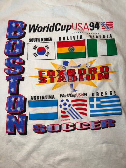 Boston 1994 FIFA World Cup Soccer Tshirt, Size L