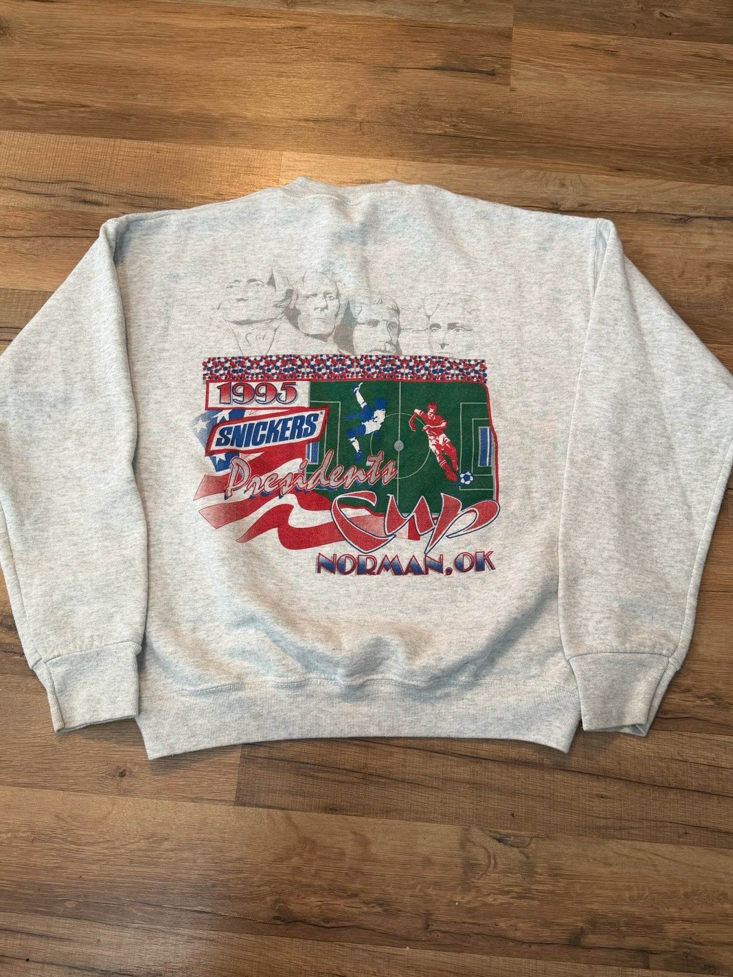 Vintage 1995 Snickers Promo Presidents Cup Sweater, Size M
