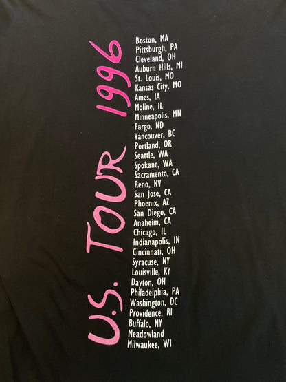 1996 Neil Diamond U.S. Tour Black T-Shirt Size L