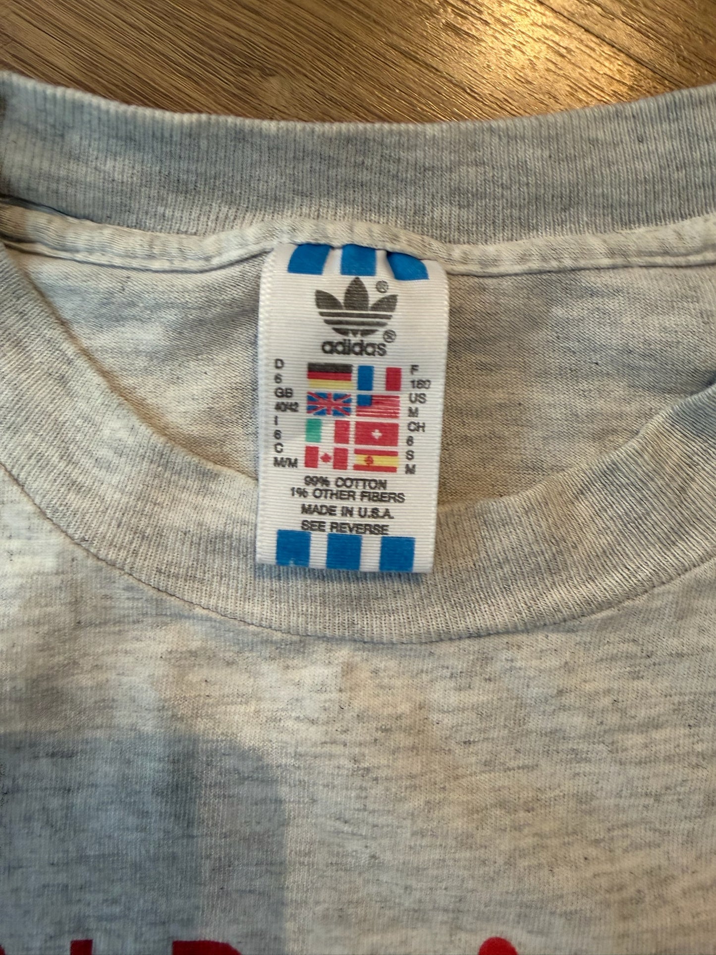 VTG Adidas 1994 FIFA World Cup USA Making Soccer History Shirt, Size Medium