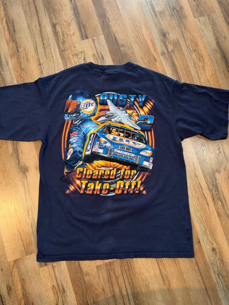 2003 Rusty Wallace Licensed to Fly NASCAR Large Navy