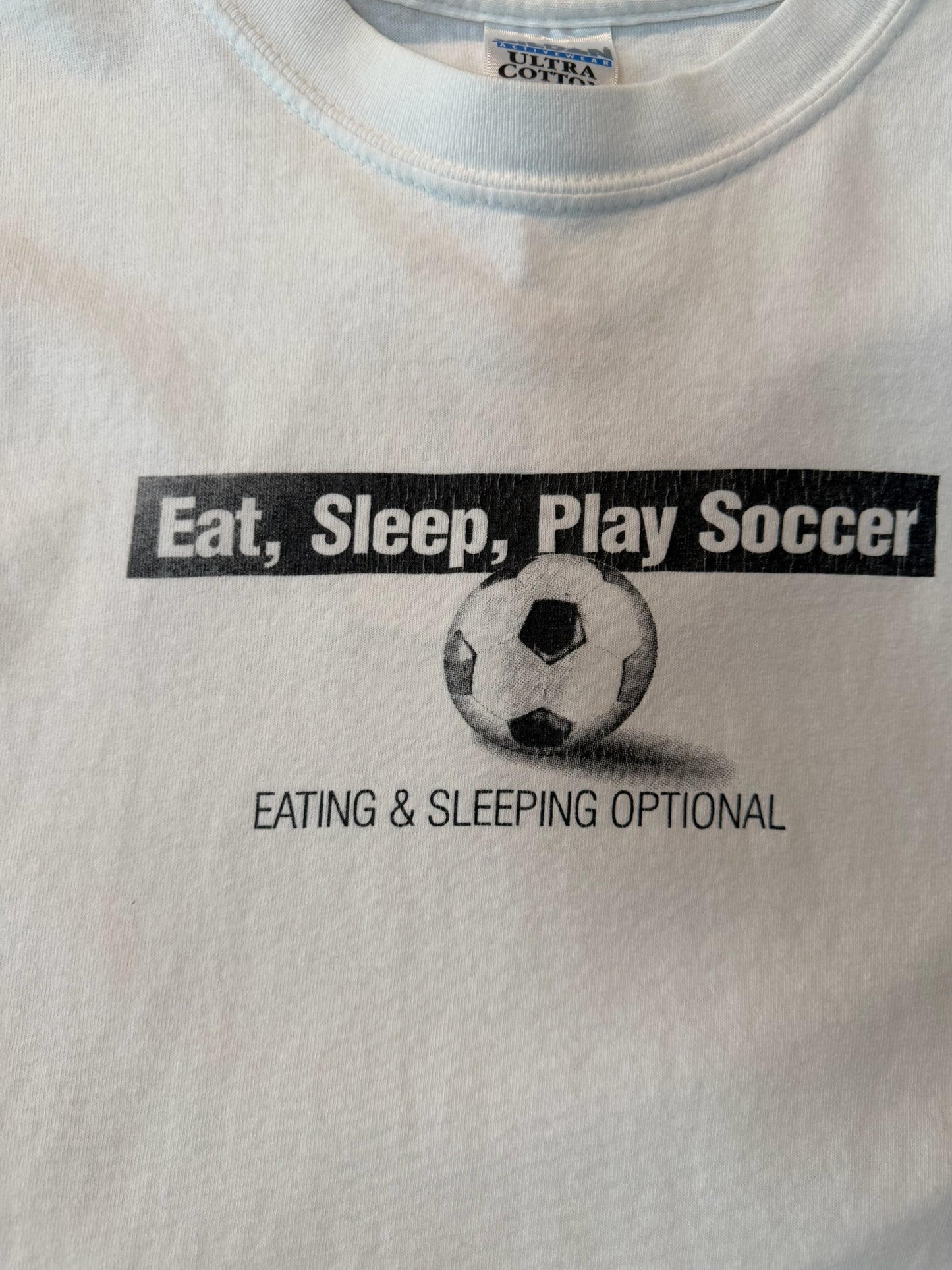 VTG 90s Eat, Sleep, Play Soccer Vintage Shirt, Size L