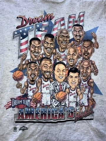 Vintage Dream Team Americas Best Basketball USA 1996 Salem Sportswear Mens Large