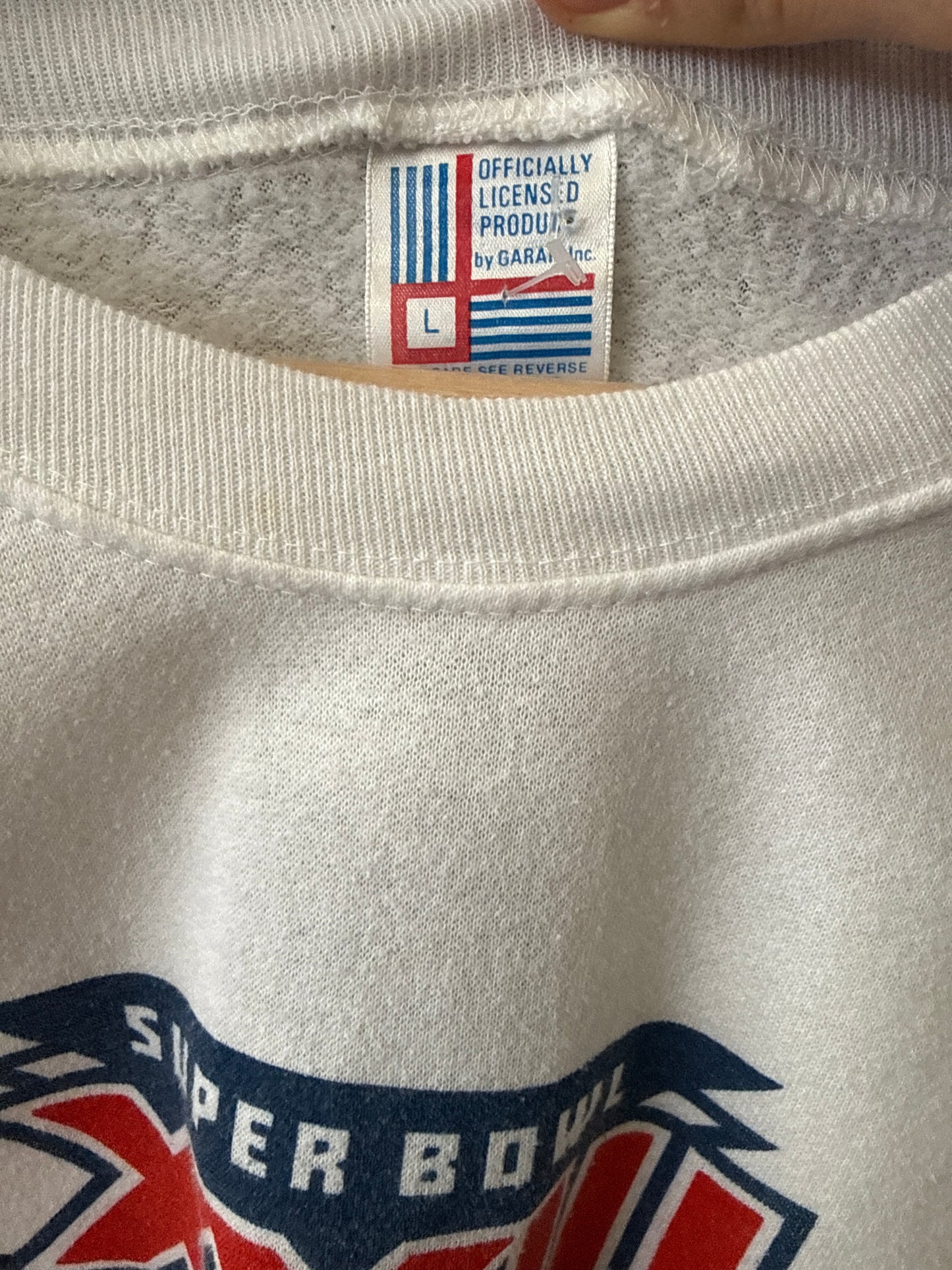 1989 Bengals v 49ers Super Bowl Crewneck, Size L