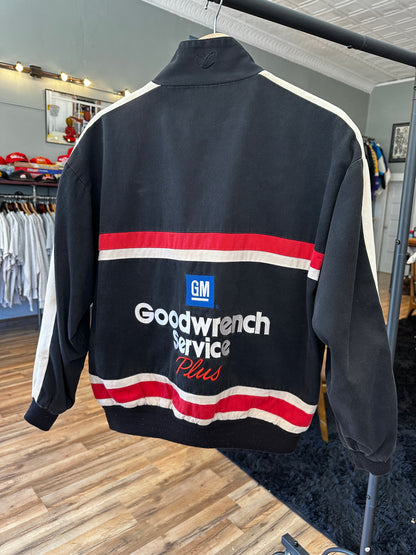 Vintage Dale Earnhardt Goodwrench Plus NASCAR Jacket Black Youth XL
