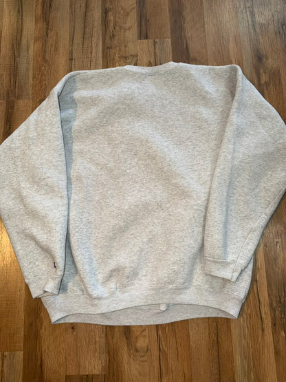 1996 Atlanta Olympics Torch Relay Coca-Cola Promo Champion Crewneck Sweater Large Grey