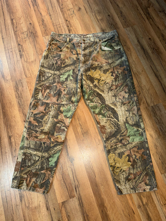 Vintage Wrangler Authentic Advantage Timber Camo Double Knee Pants