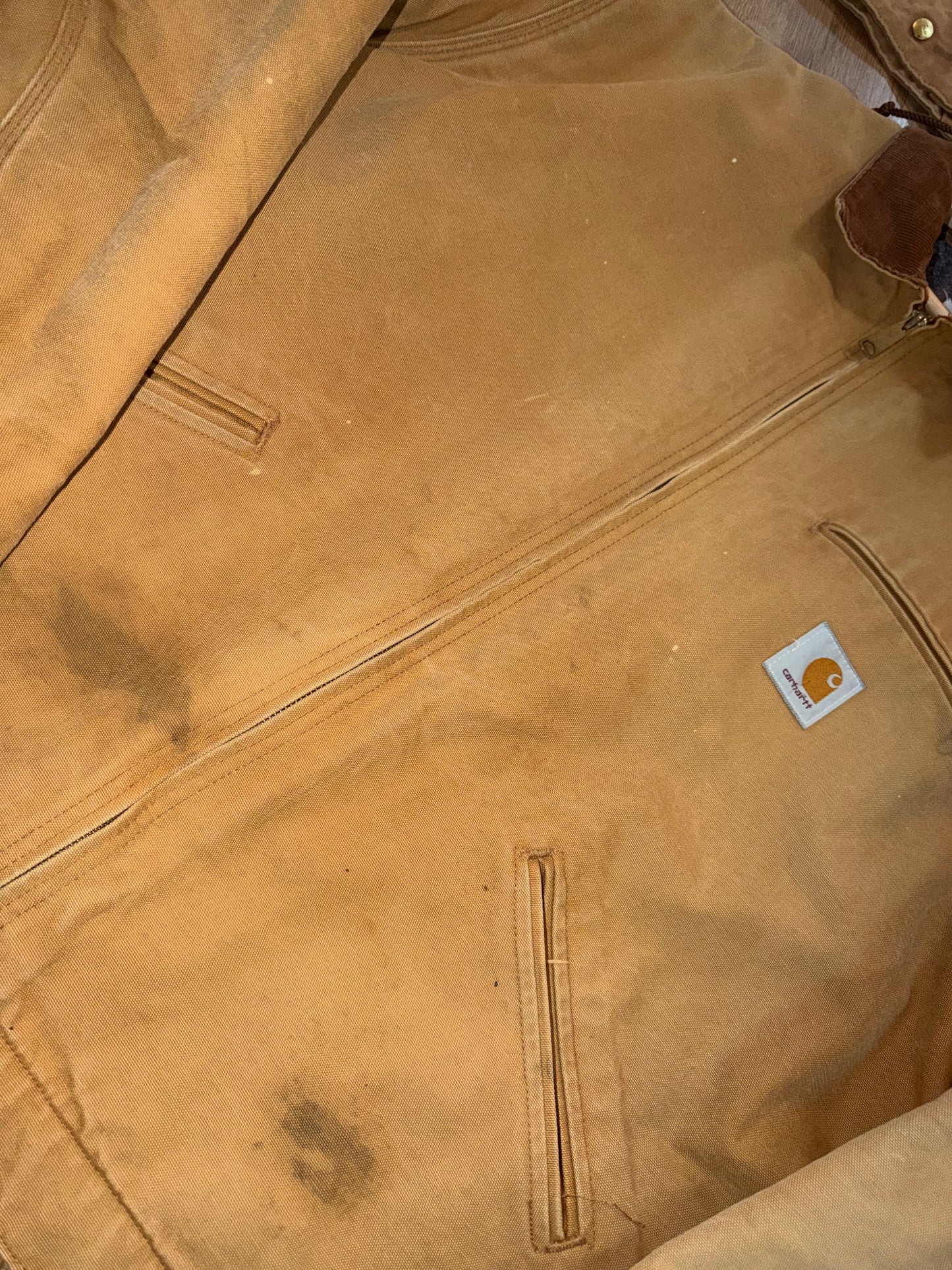 Vintage Detroit Carhartt Blanket Lined With Hood Size XXL