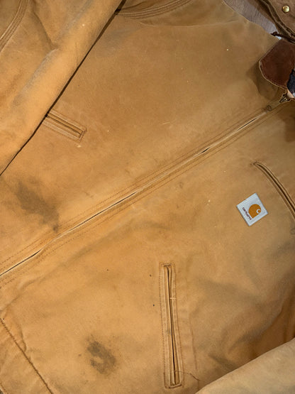 Vintage Detroit Carhartt Blanket Lined With Hood Size XXL