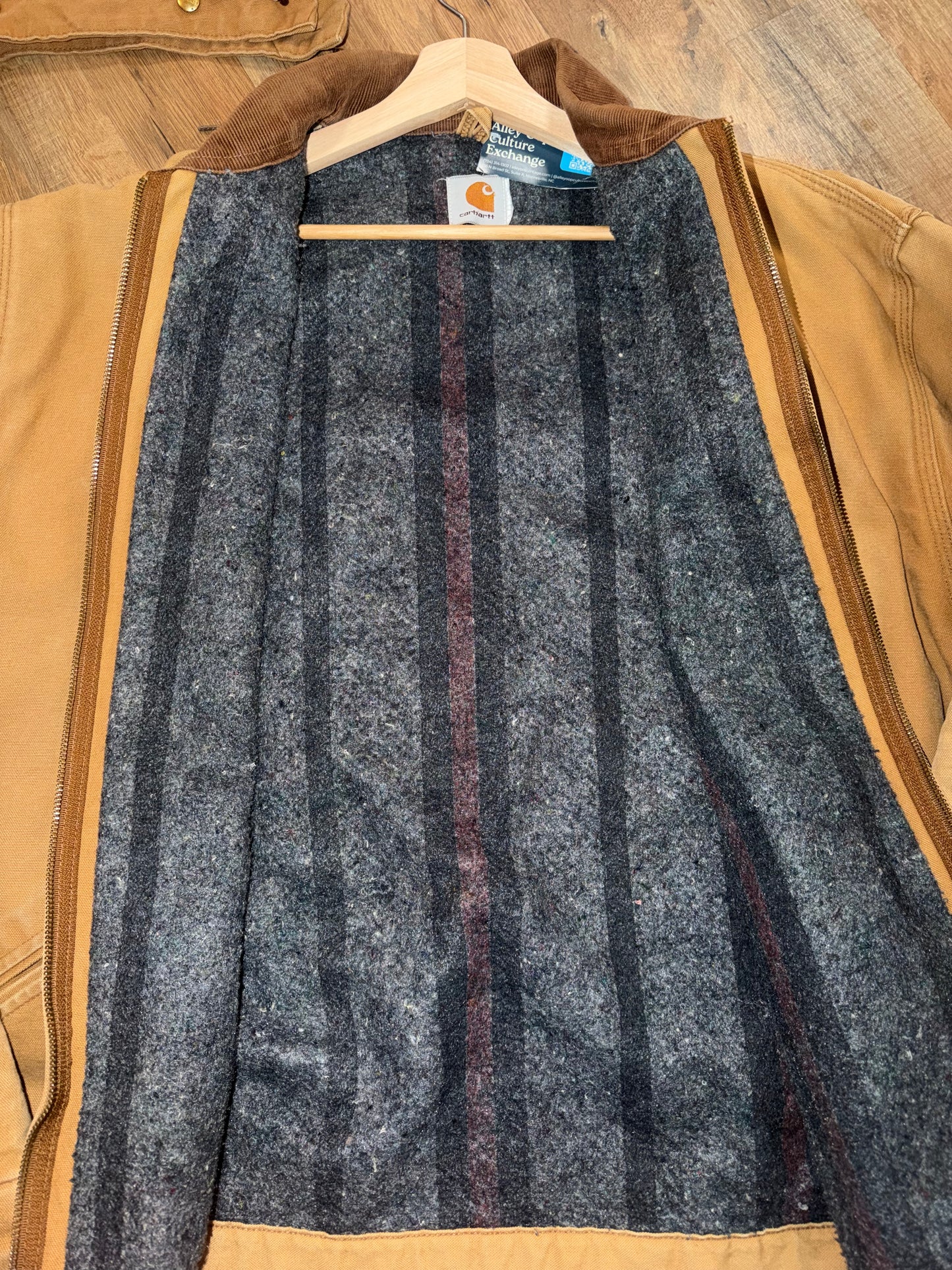 Vintage Detroit Carhartt Blanket Lined With Hood Size XXL