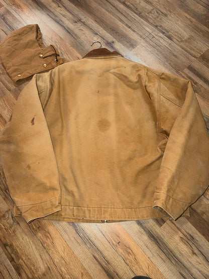 Vintage Detroit Carhartt Blanket Lined With Hood Size XXL